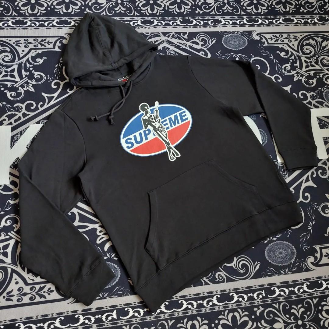 Supreme Hysteric Glamour Hoodie Black Men s Fashion Activewear