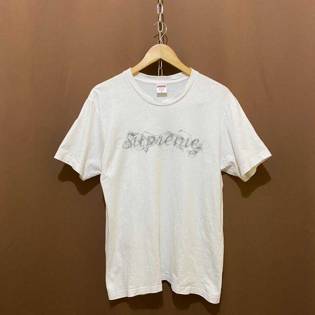 Supreme smoke tee white, Men's Fashion 
