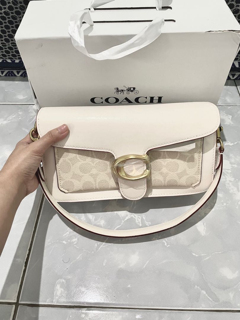 Coach tabby white signature outlet