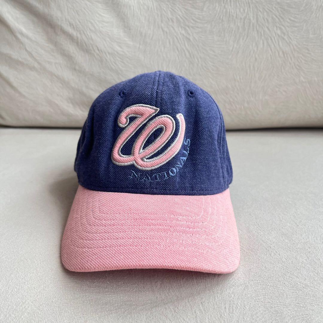 Topi MLB Washington Nationals Blue Pink 