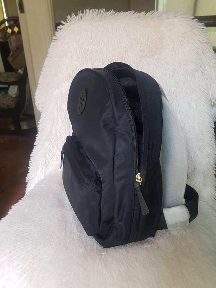 Tory Burch Ella Nylon Backpack, Luxury, Bags & Wallets on Carousell