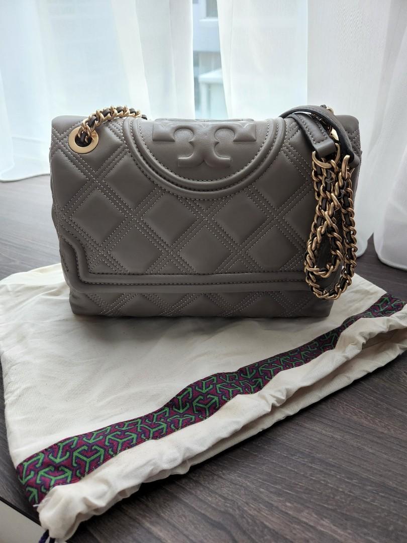 Tory Burch Fleming Soft Convertible Shoulder Bag (Heron), Women's