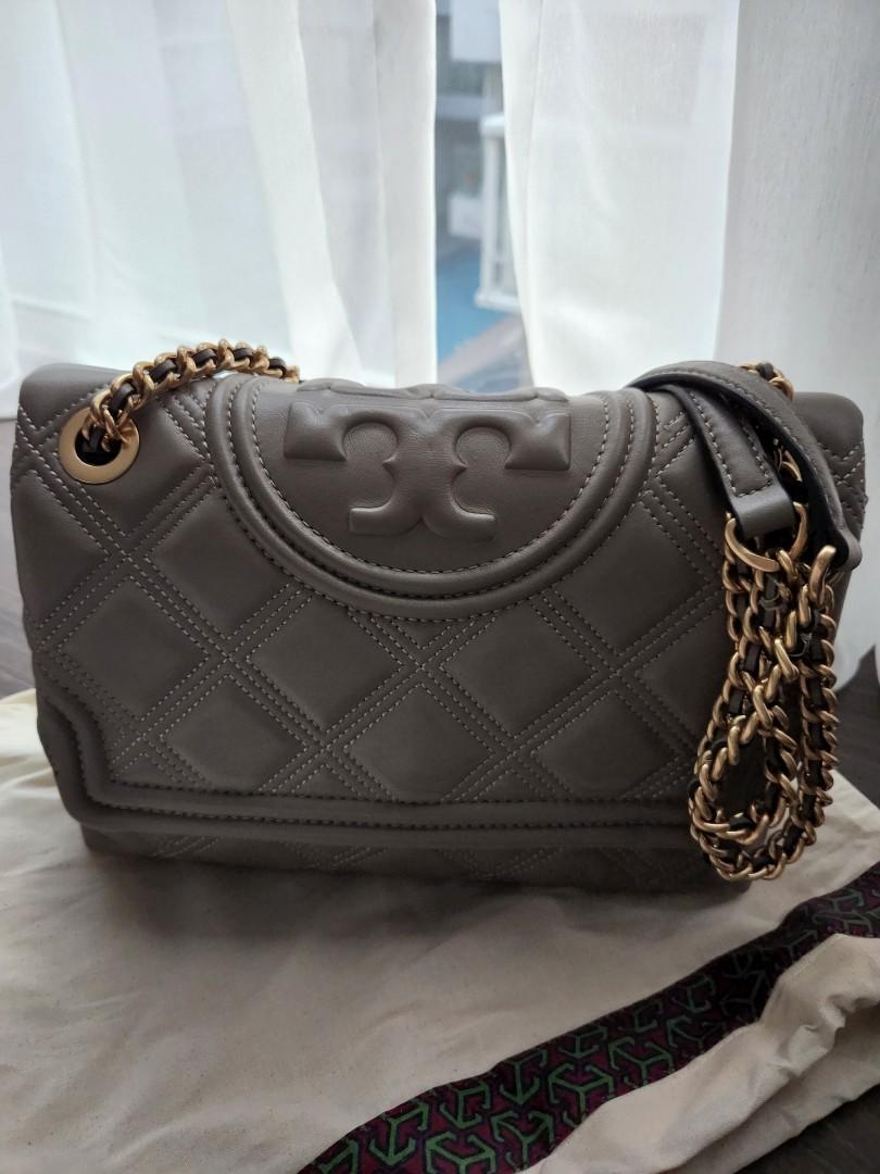 Tory Burch Fleming Soft Convertible Shoulder Bag (Heron), Women's