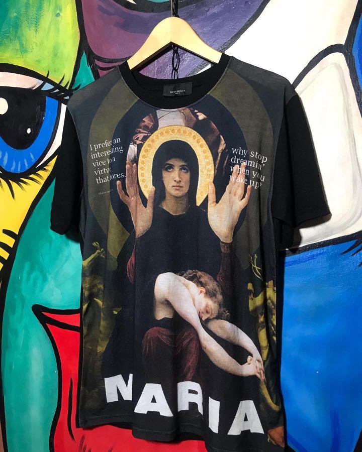 T Shirt Kaos Givenchy Paris Limited Maria Edition Fesyen Pria