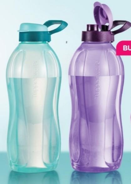 TUPPERWARE ECO DRINK BOTTLE 2L LILAC PURPLE WITH WHITE HANDLE