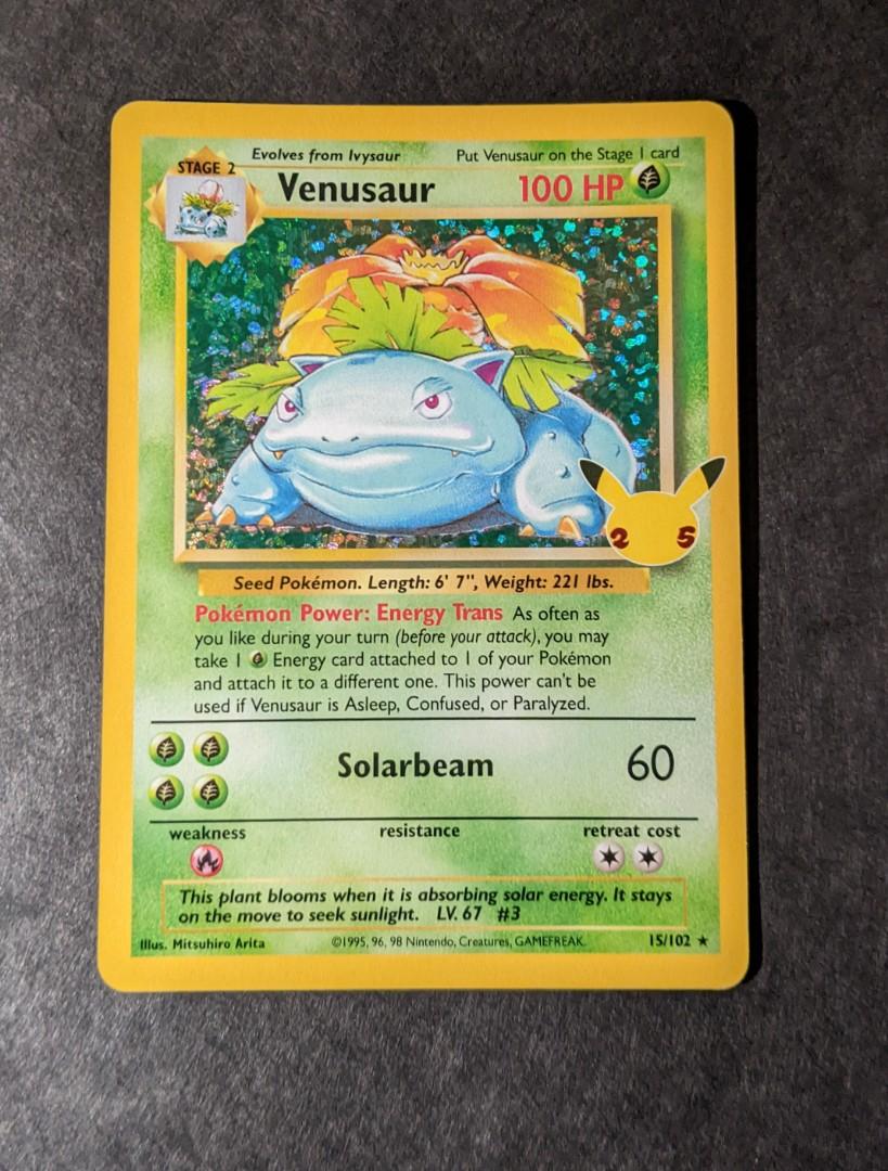 Venusaur Celebrations 25th Anniversary Pokemon Card Tcg 2, Hobbies & Toys, Toys & Games on