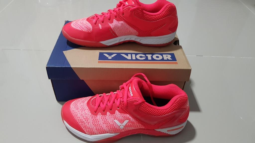Details about   Victor Badminton Women's Shoes Pink Racquet Racket Shuttlecock NWT S81F-Q 