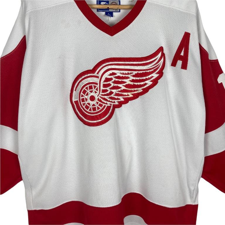Detroit Red Wings Vintage 90s Starter Hockey Jersey White and Red