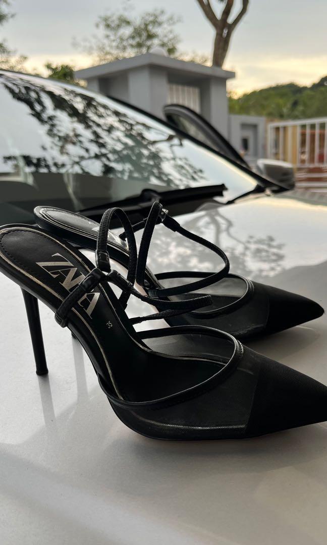 Zara mesh heels on sale