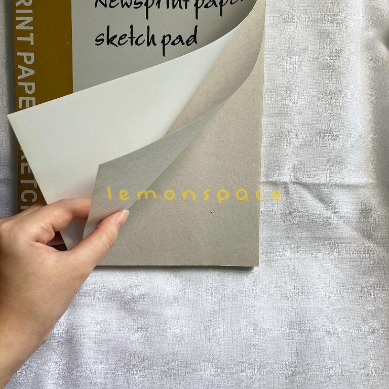 100 sheets Newsprint Paper Sketch Pad 50gsm A3 A4 pencil charcoal