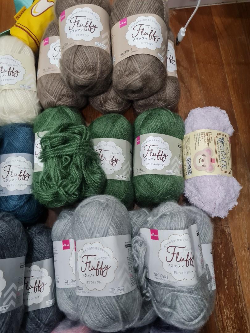 60x Daiso Yarn crochet knitting set, Hobbies & Toys, Stationery & Craft