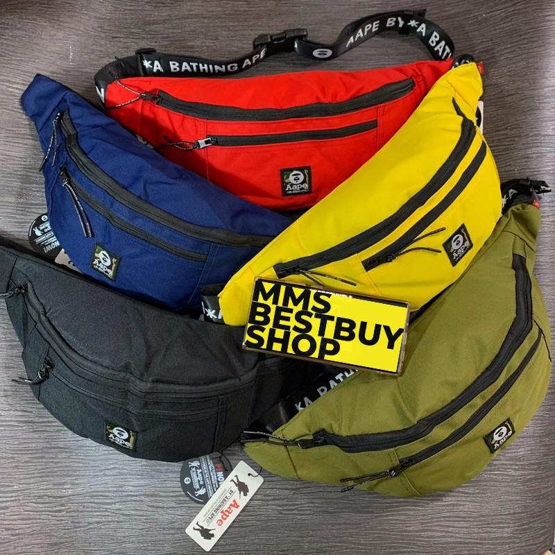 Aape nylon canvas waist bag shop