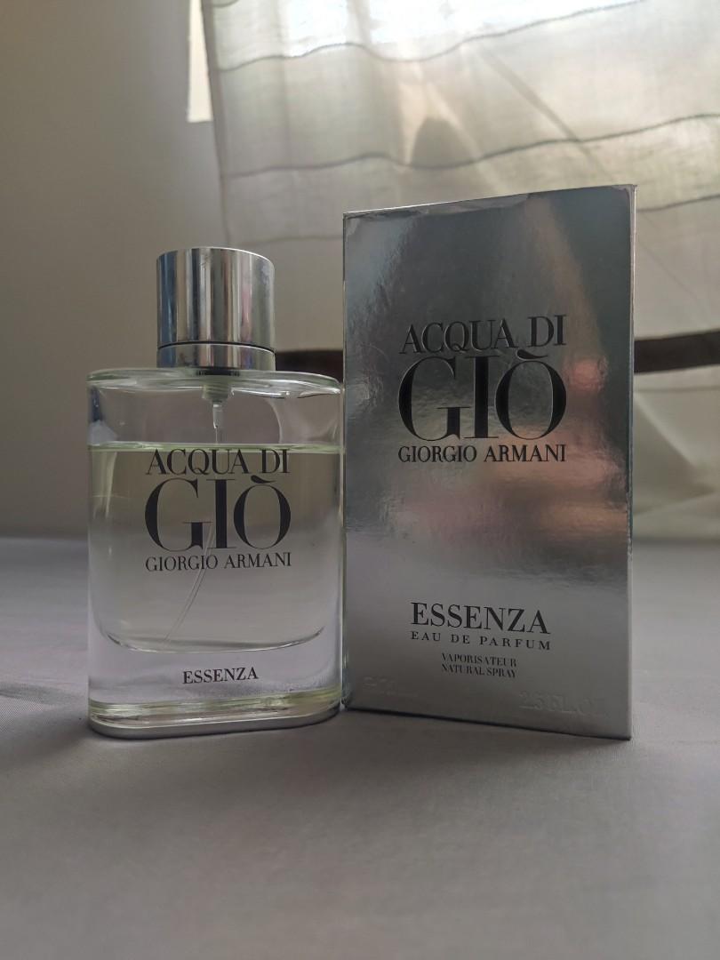 Acqua di Gio Essenza (Discontinued), Beauty & Personal Care, Fragrance &  Deodorants on Carousell
