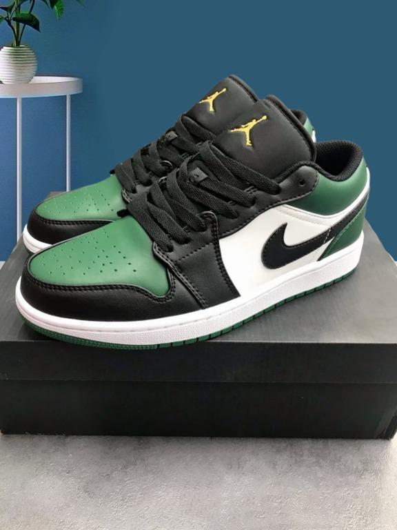 Air Jordan 1 Low Green Toe Men s Fashion Footwear Sneakers on
