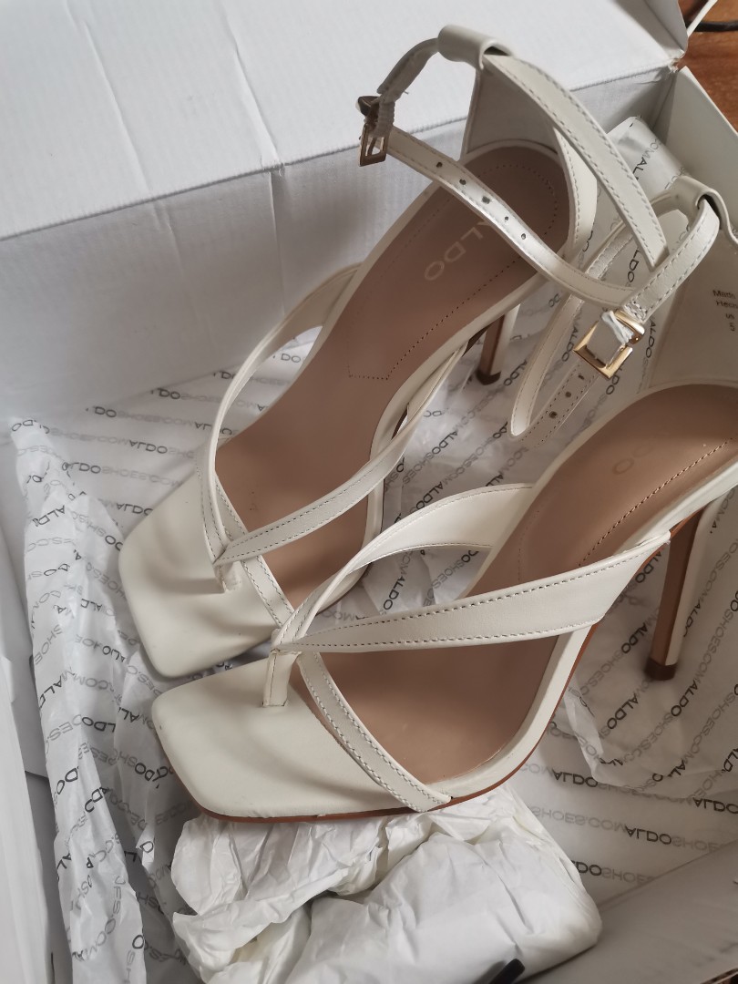 aldo white high heels