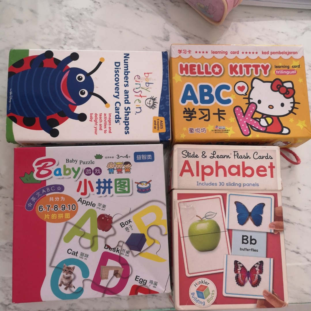 Baby Einstein flash cards, alphabet flash cards and puzzles for baby