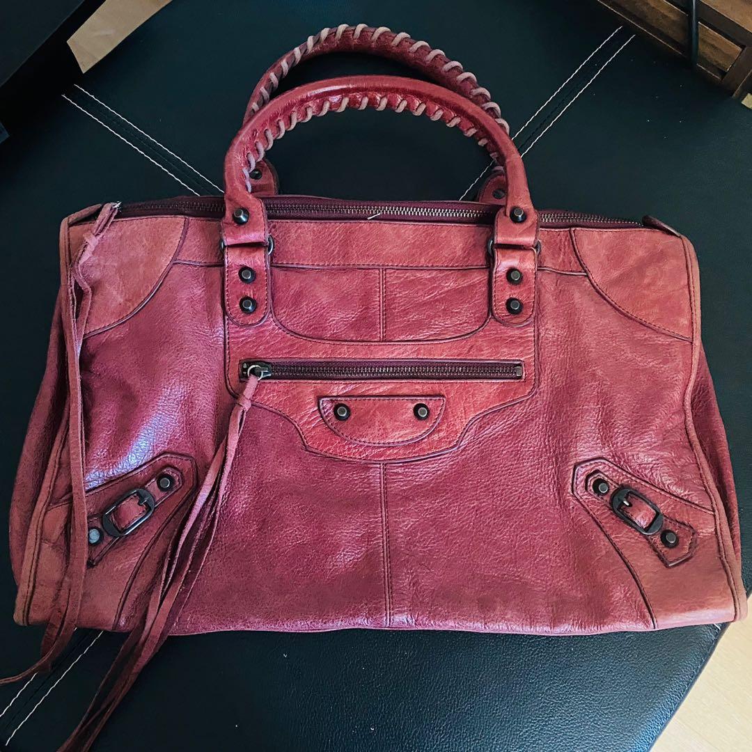 balenciaga maroon