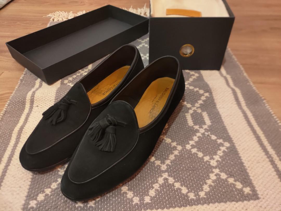 Baudoin & Lange Segan Tassel Loafer (B&L) (Black Suede) armoury