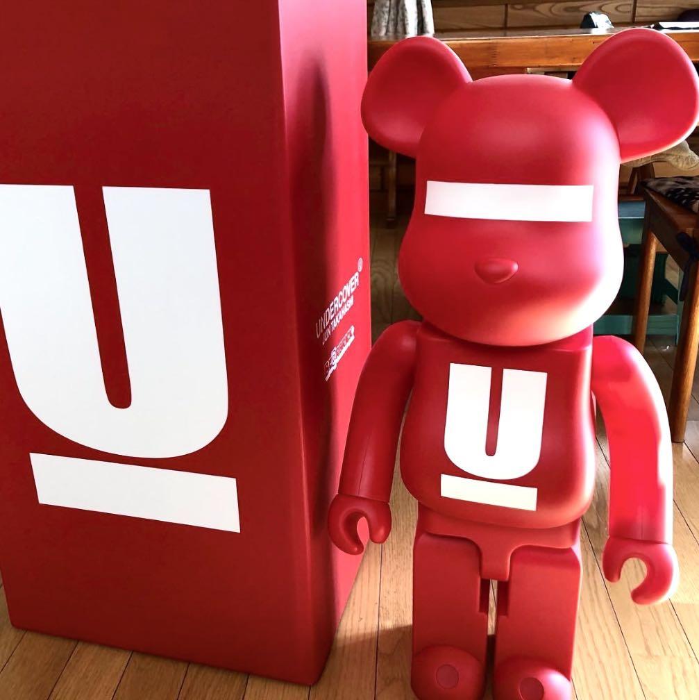BE@RBRICK UNDERCOVER LOGO RED 1000％