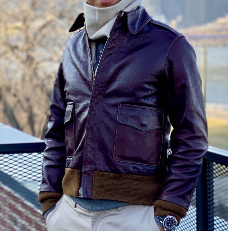 Buzz Rickson's A2 Horsehide Leather Jacket, Men's Fashion, Coats