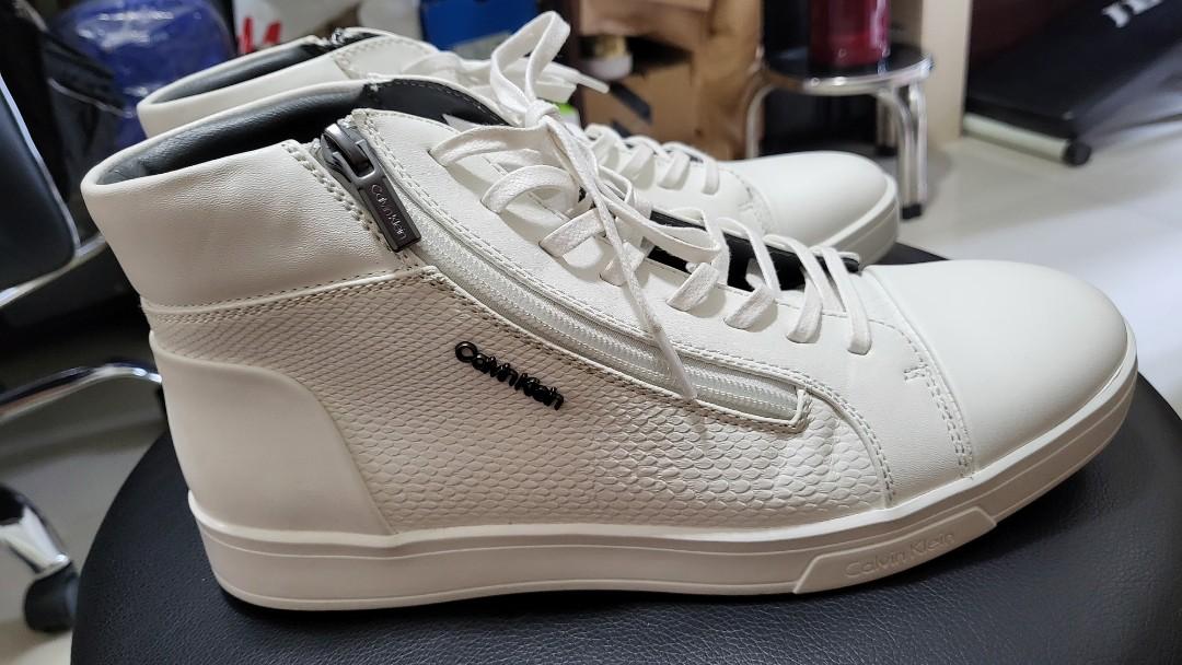 Calvin Klein High Cut White Shoes