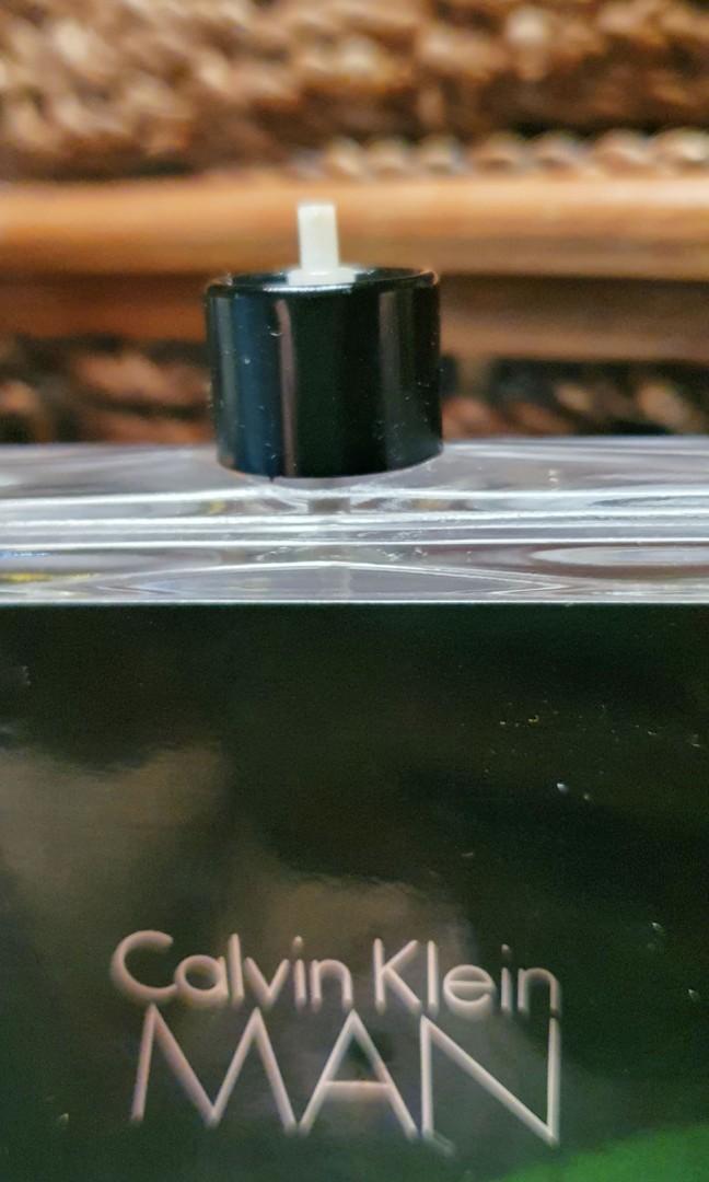 Calvin Klein Man (Category: Fragrance & Deodorants) located in Caloocan City. Submitted by ranation (Listing ID 1149254629, Image 3). Description: 75% juice issue - nozzle spray missing.