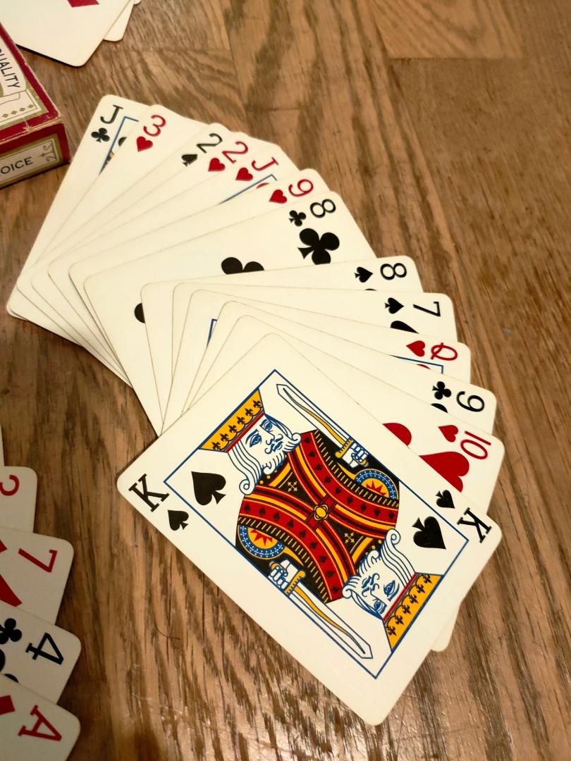 Casino quality Vegas Brand playing cards, red back design, used in good  condition, 52 cards in