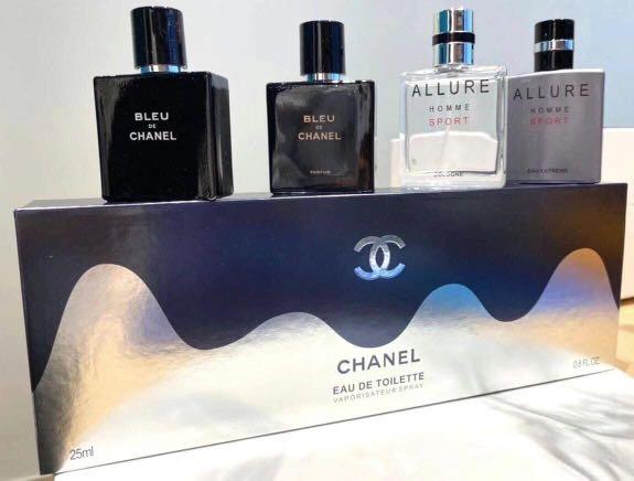 Chanel Exclusive 4 in 1 Men Set ( Spray Form ) 4x 25ML, Beauty & Personal  Care, Hands & Nails on Carousell