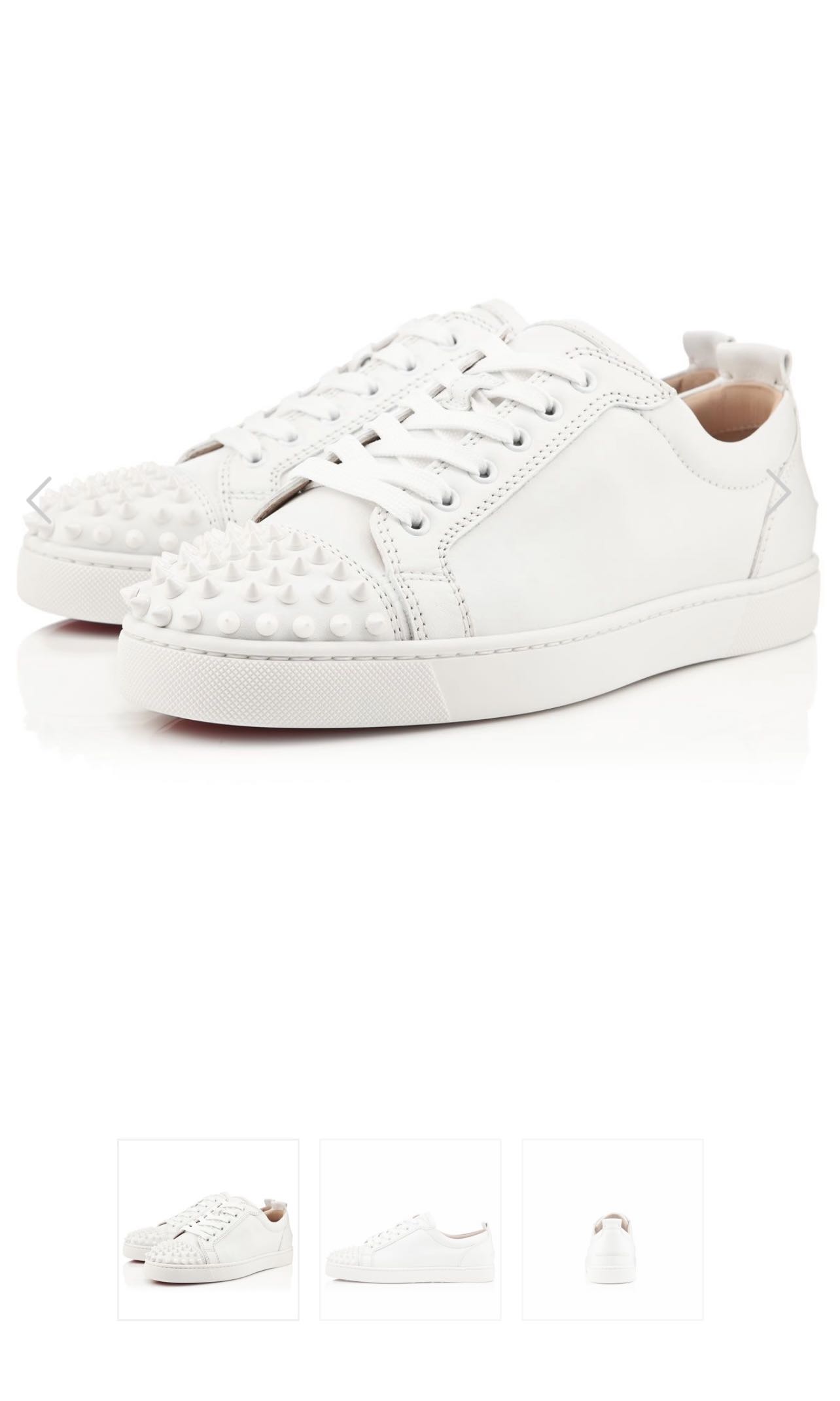 Christian Louboutin junior spikes Women s Fashion Footwear Sneakers on Carousell