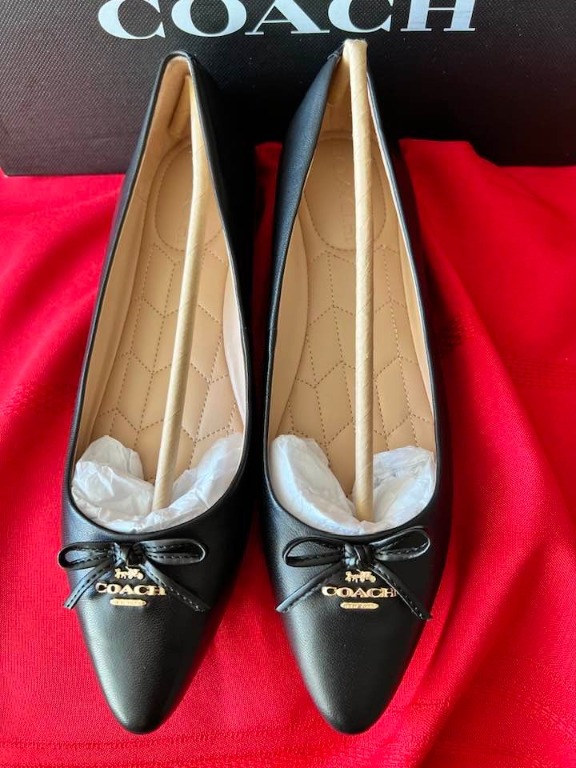 Coach suede clearance pointy toe flat