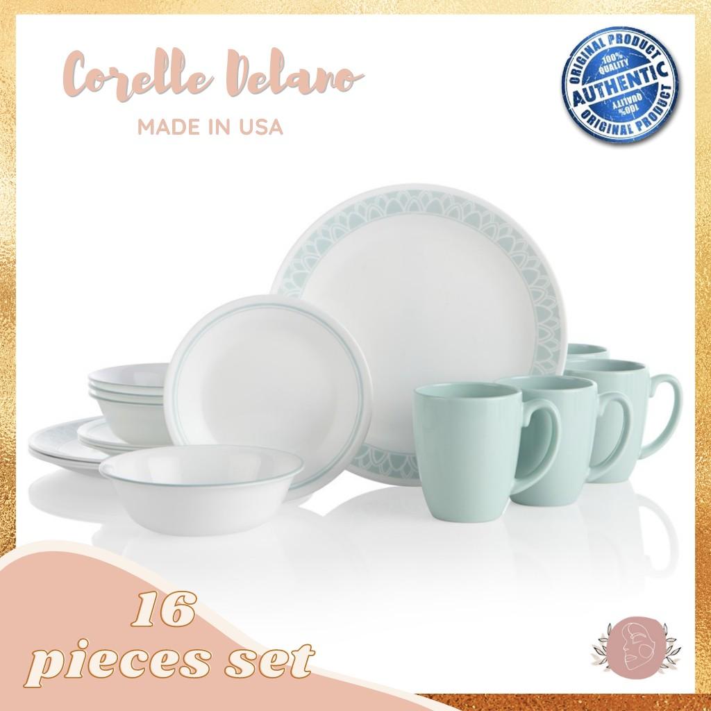 CORELLE DELANO 16pc DINNER SET, Furniture & Home Living, Kitchenware