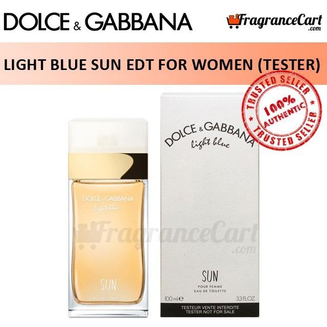 D G Light Blue SUN Pour Femme EDT for Women 100ml Tester Dolce