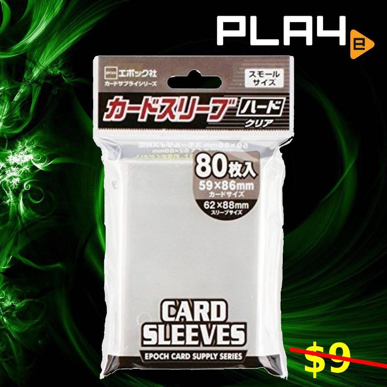 Epoch Small Type Hard Card Sleeve 80PC 62X88 (7051836) Brand New, Hobbies &  Toys, Toys & Games on Carousell