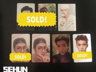EXO member official album pc new year sale!
