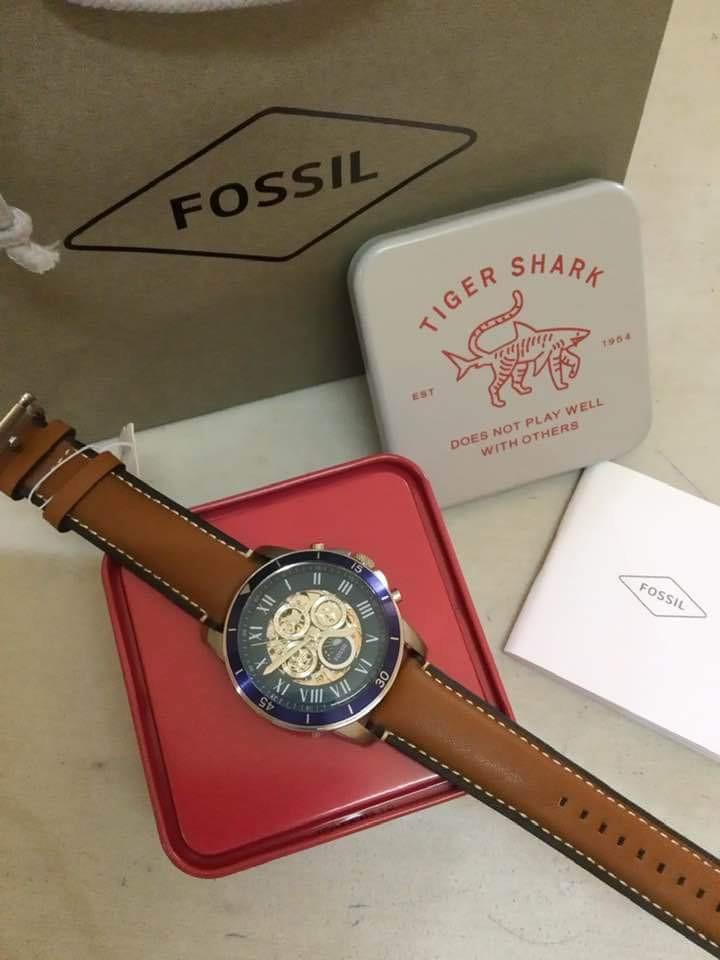 FOSSIL AUTOMATIC LEATHER BROWN STRAP AUTHENTIC WATCH Men s Fashion Watches Accessories Watches on Carousell