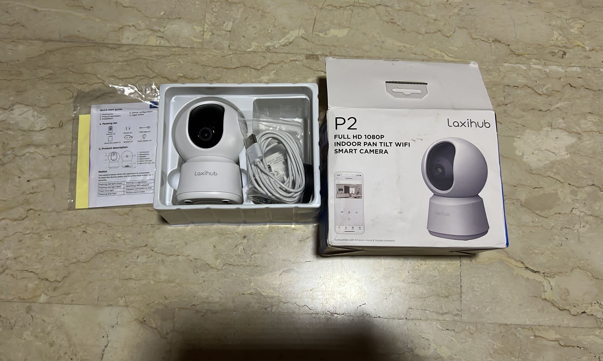 [Free Delivery] Laxihub P2 FULL HD 1080P INDOOR PAN TILT WIFI SMART