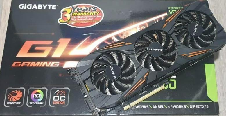 Gigabyte geforce gtx discount 1080 8gb g1 gaming