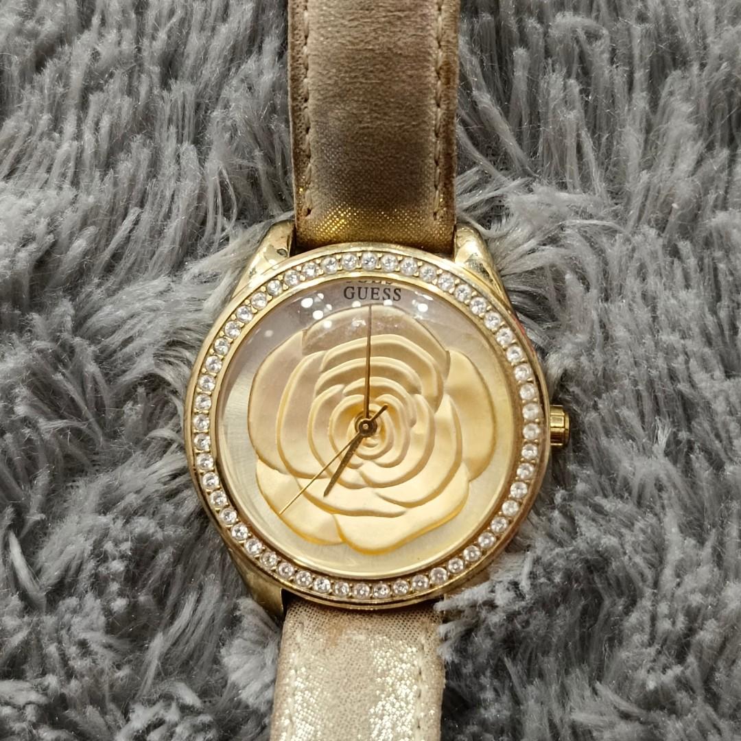 Guess Rose Watch (Gold), Fesyen Wanita, Jam Tangan di Carousell