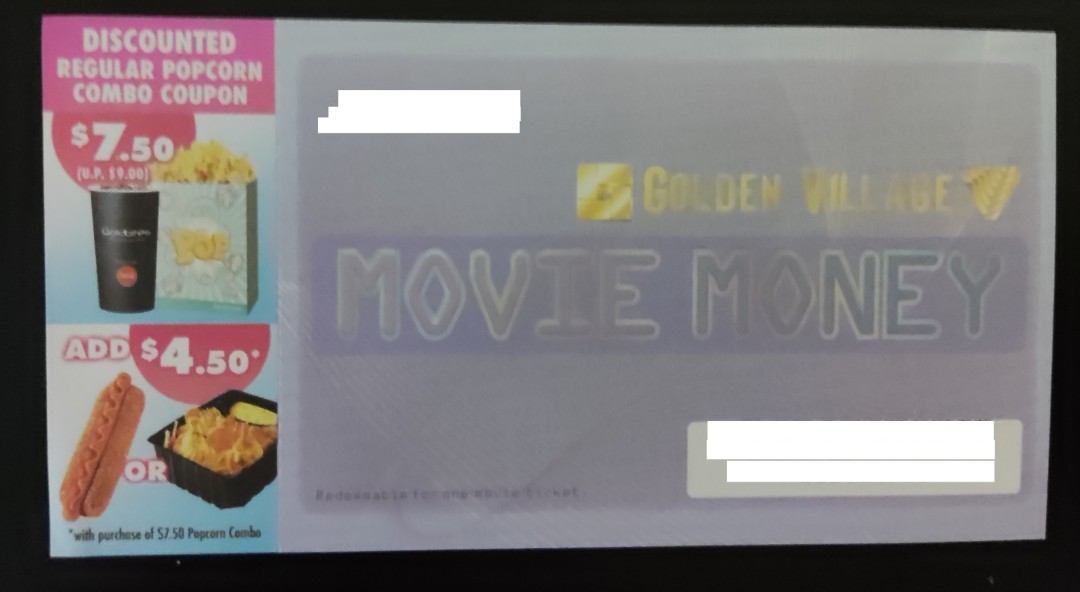 GV movie tickets, Tickets & Vouchers, Event Tickets on Carousell