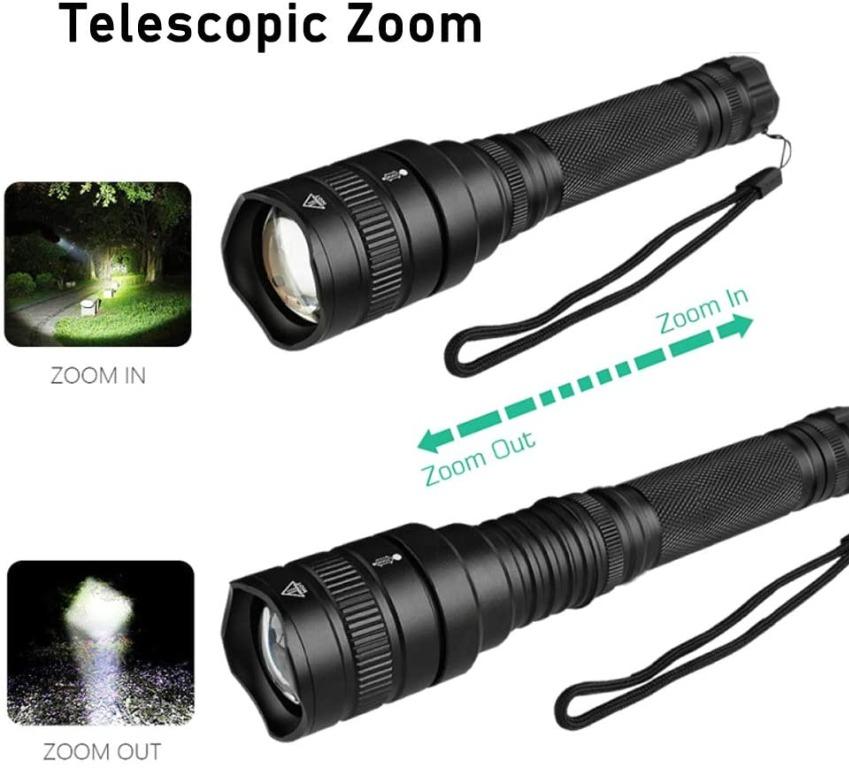 H3368 5000 Lumens LED Torch Powerful Tactical Torch XHP50 Flashlight,  Modes, Waterproof Zoomable LED Torch Light for Camping, Hiking, Indoors and  Outdoors Emergency Lighting, Sports Equipment, Hiking  Camping on Carousell