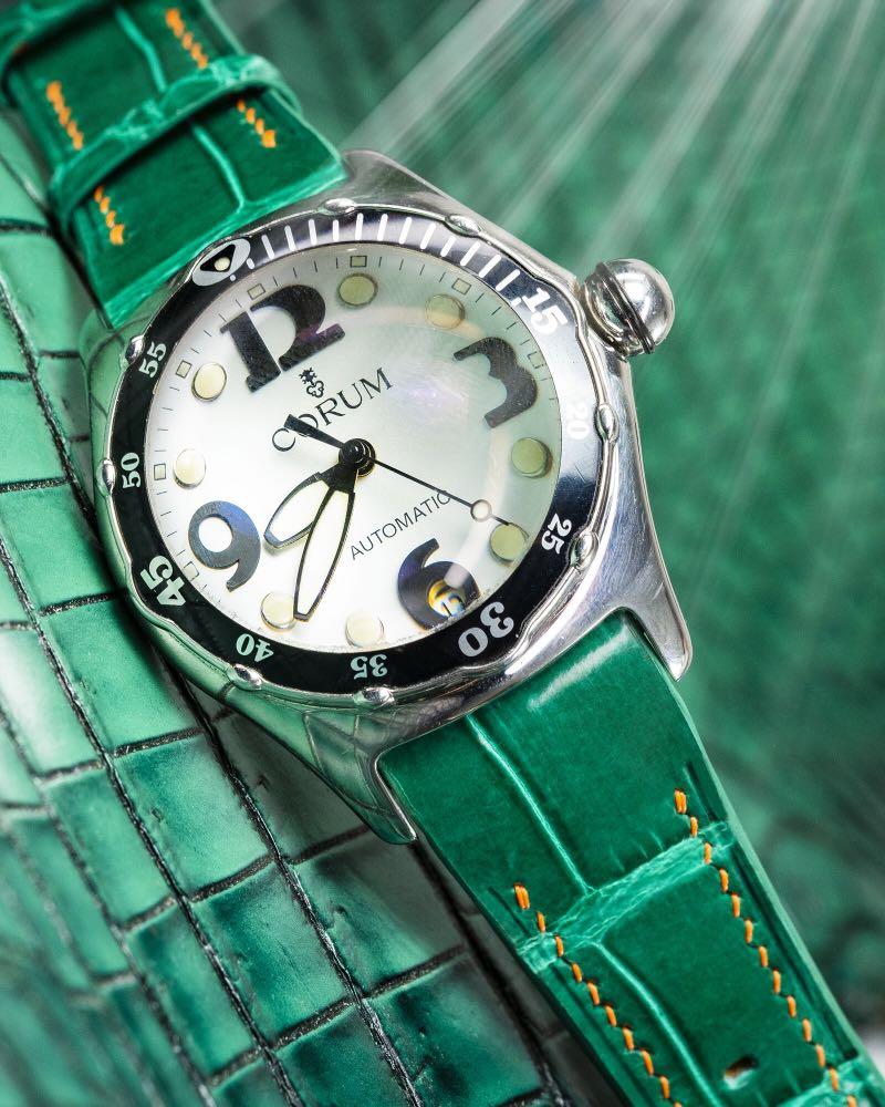 Corum bubble watch custom strap outlet