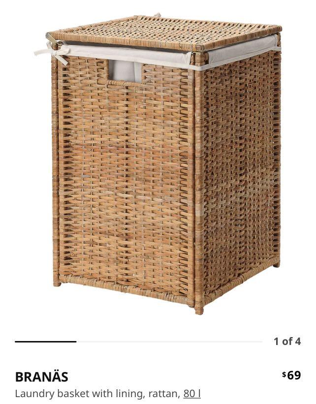 IKEA BRANAS Laundry Basket, Furniture & Home Living, Furniture, Other