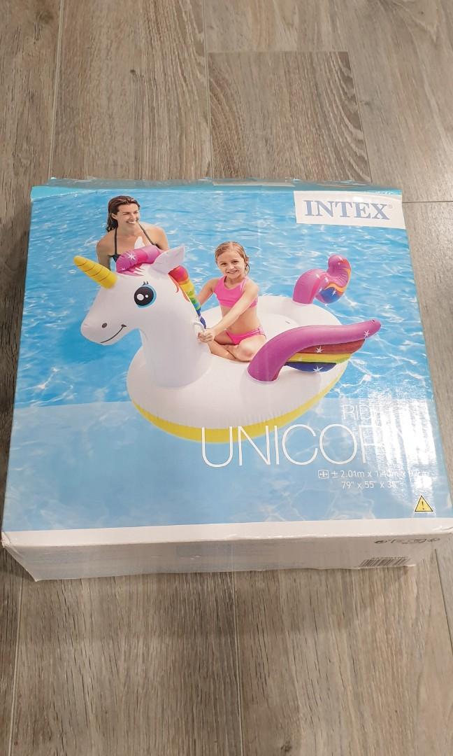 Intex Ride-On Unicorn float, Hobbies & Toys, Toys & Games on Carousell
