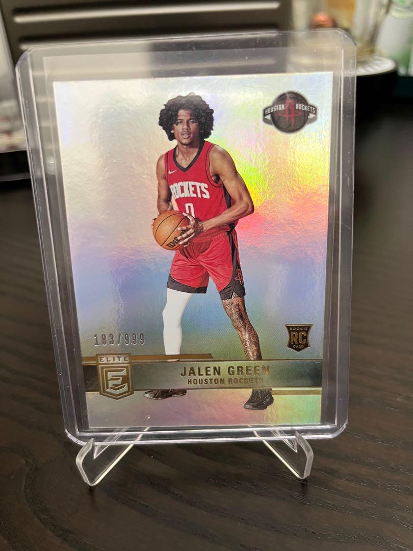 Jalen Green RC rookie card 限量999張21-22 Panini Elite （only 1 in full case）,  興趣及遊戲, 玩具 遊戲類- Carousell