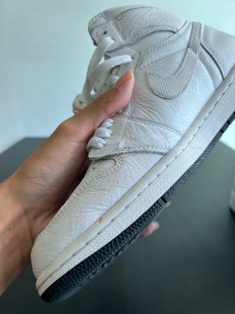 White perforated jordan discount 1