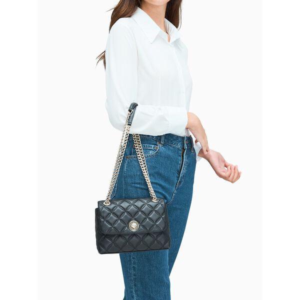 Kate Spade Natalia Small Flap Crossbody Bag - Black, 名牌, 手袋及銀包- Carousell