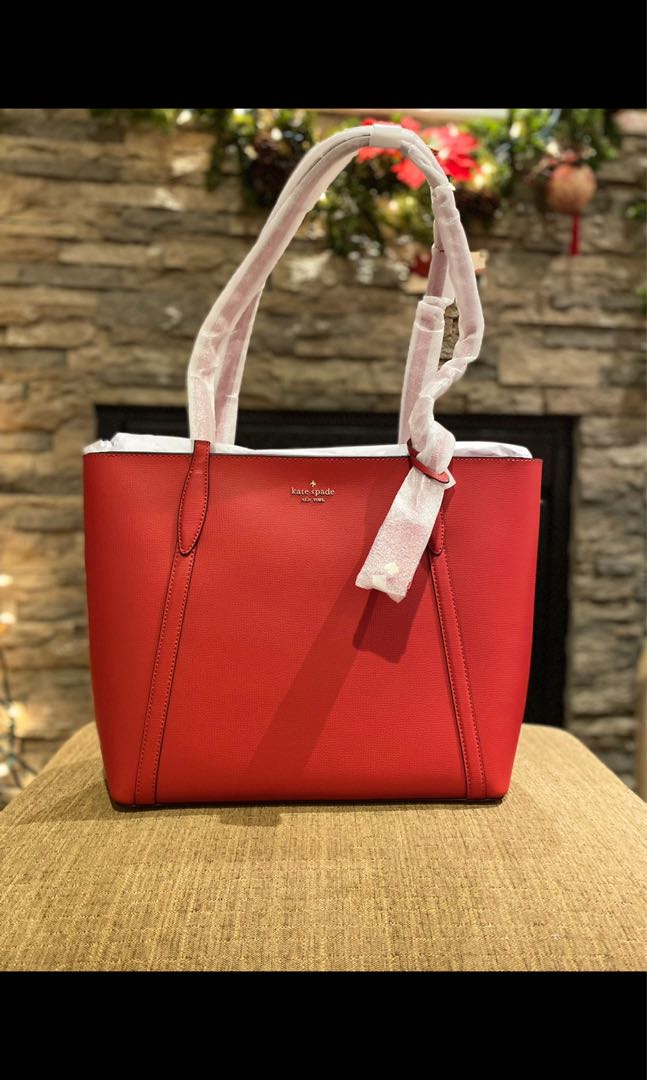 Kate spade large red tote outlet