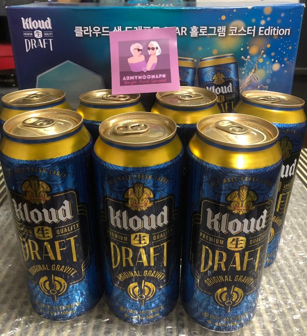 KLOUD x BTS DRAFT BEER, Food & Drinks, Beverages on Carousell