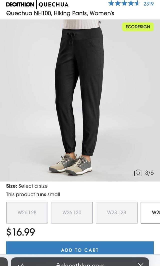 Lightweight jogger hiking pants Quecha Decathlon Women s