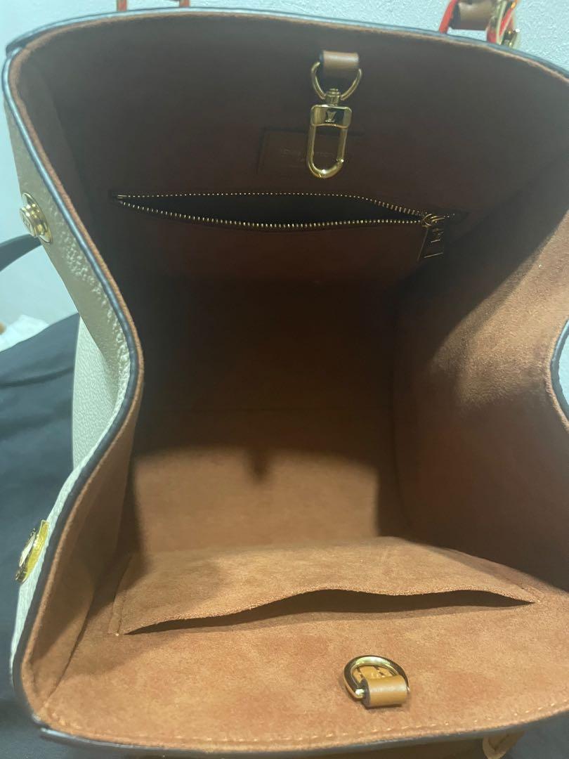Louis Vuitton, Bags, Louis Vuitton Fold Tote Pm Shoulder Bag M45389  Monogram Red Brown Cerise Cream